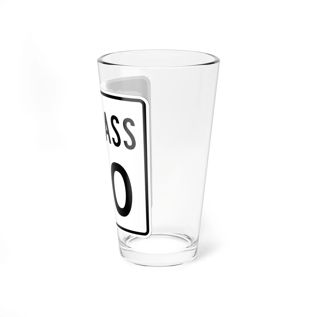 NH Route 00 Bypass template (New Hampshire) (Road Sign) Pint Glass 16oz - Go Mug Yourself