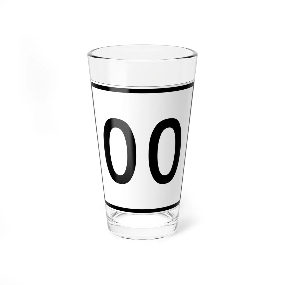 NH Route 00 template 1948 (New Hampshire) (Road Sign) Pint Glass 16oz 16oz - Go Mug Yourself