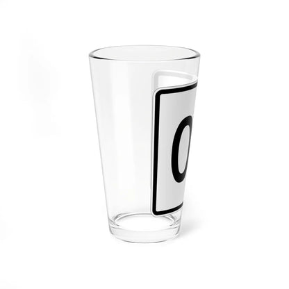 NH Route 00 template 1948 (New Hampshire) (Road Sign) Pint Glass 16oz - Go Mug Yourself