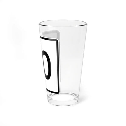 NH Route 00 template 1948 (New Hampshire) (Road Sign) Pint Glass 16oz - Go Mug Yourself
