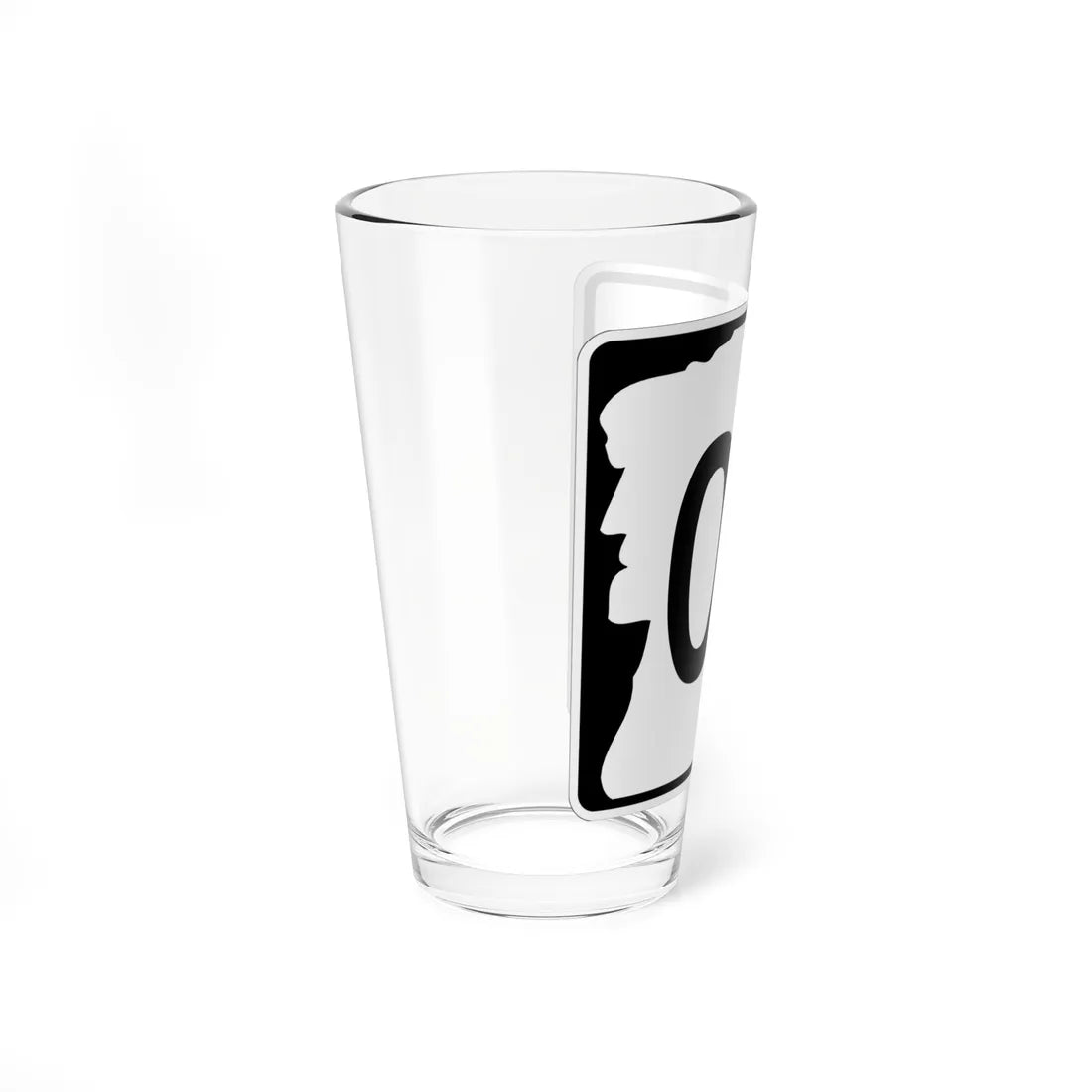 NH Route 00 template (New Hampshire) (Road Sign) Pint Glass 16oz - Go Mug Yourself