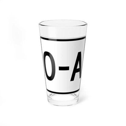 NH Route 0A template 1948 (New Hampshire) (Road Sign) Pint Glass 16oz 16oz - Go Mug Yourself