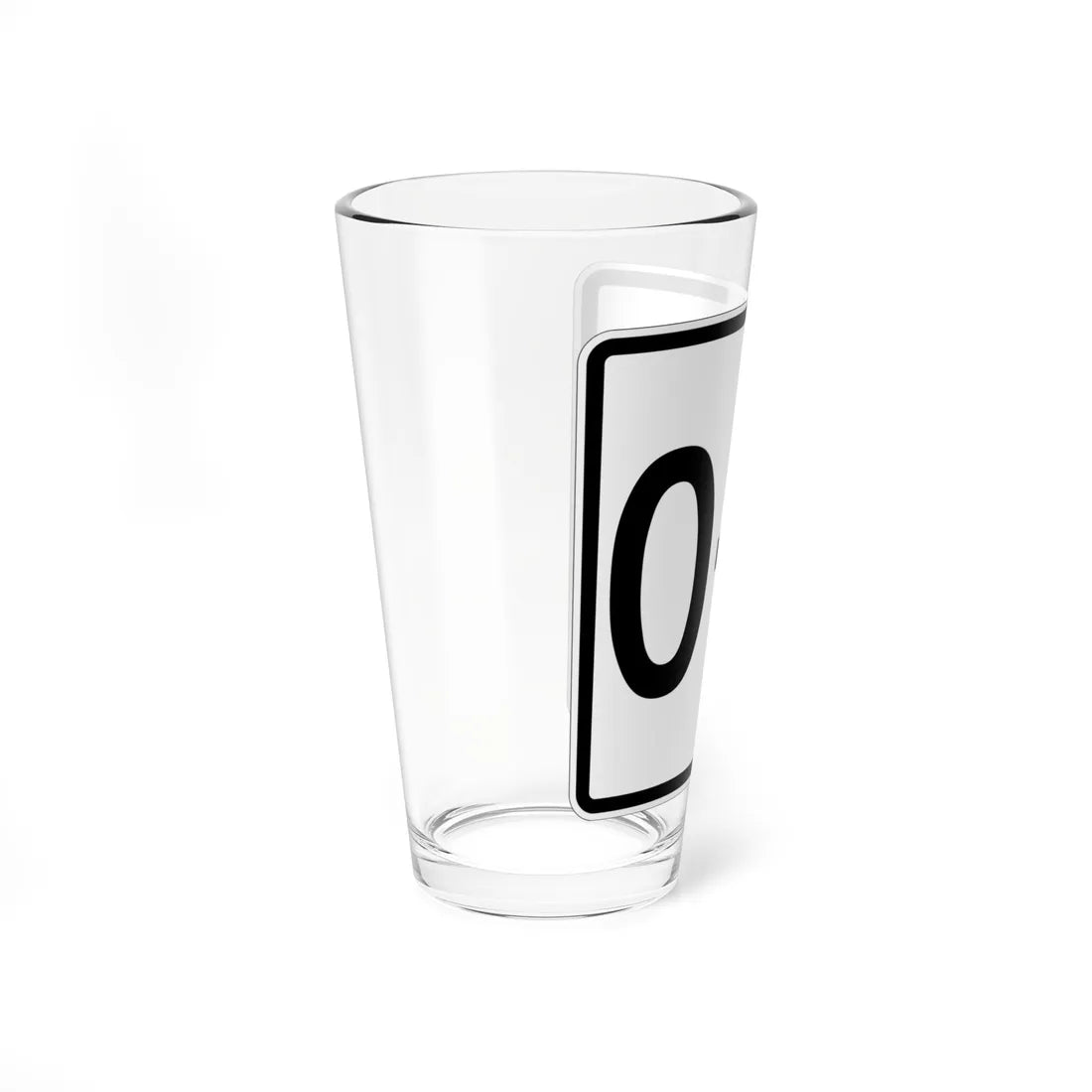 NH Route 0A template 1948 (New Hampshire) (Road Sign) Pint Glass 16oz - Go Mug Yourself