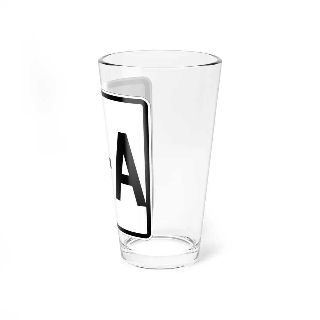 NH Route 0A template 1948 (New Hampshire) (Road Sign) Pint Glass 16oz - Go Mug Yourself
