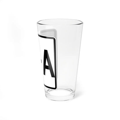 NH Route 0A template 1948 (New Hampshire) (Road Sign) Pint Glass 16oz - Go Mug Yourself