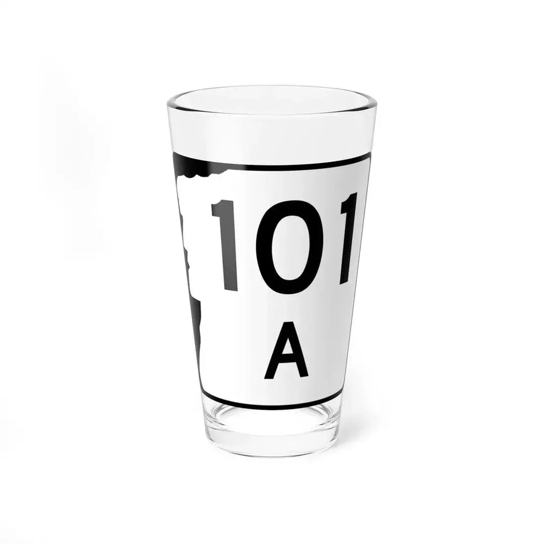 NH Route 101A (New Hampshire) (Road Sign) Pint Glass 16oz 16oz - Go Mug Yourself