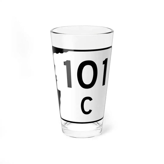 NH Route 101C (New Hampshire) (Road Sign) Pint Glss 16oz 16oz - Go Mug Yourself
