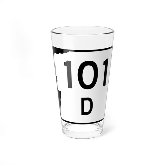 NH Route 101D (New Hampshire) (Road Sign) Pint Glass 16oz 16oz - Go Mug Yourself