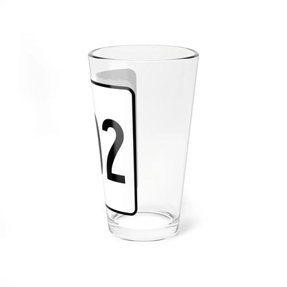 NH Route 102 (New Hampshire) (Road Sign) Pint Glss 16oz - Go Mug Yourself