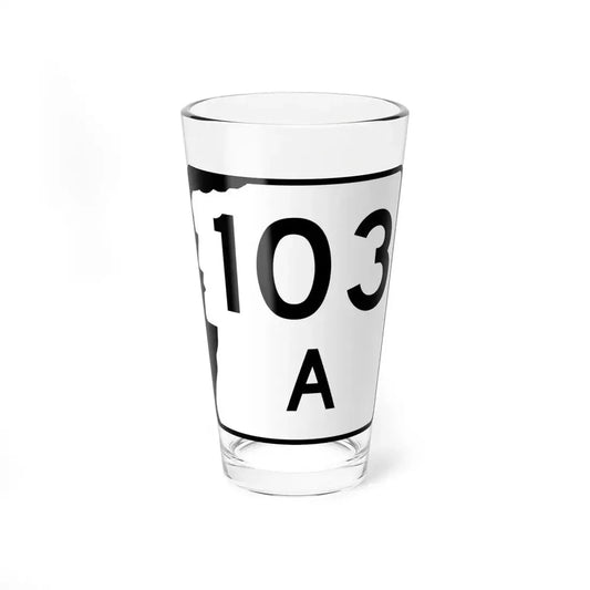NH Route 103A (New Hampshire) (Road Sign) Pint Glass 16oz 16oz - Go Mug Yourself