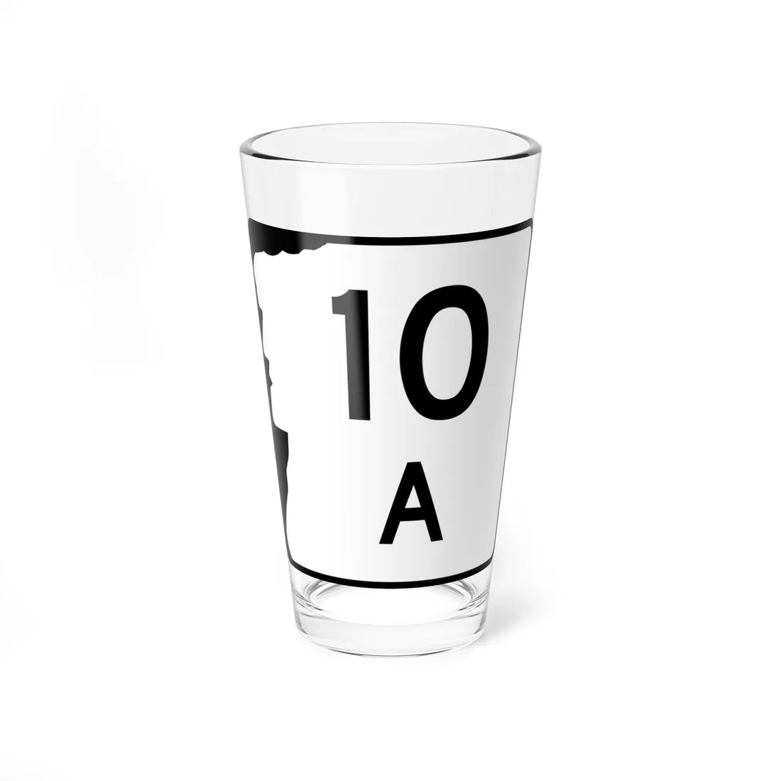 NH Route 10A (New Hampshire) (Road Sign) Pint Glass 16oz 16oz - Go Mug Yourself