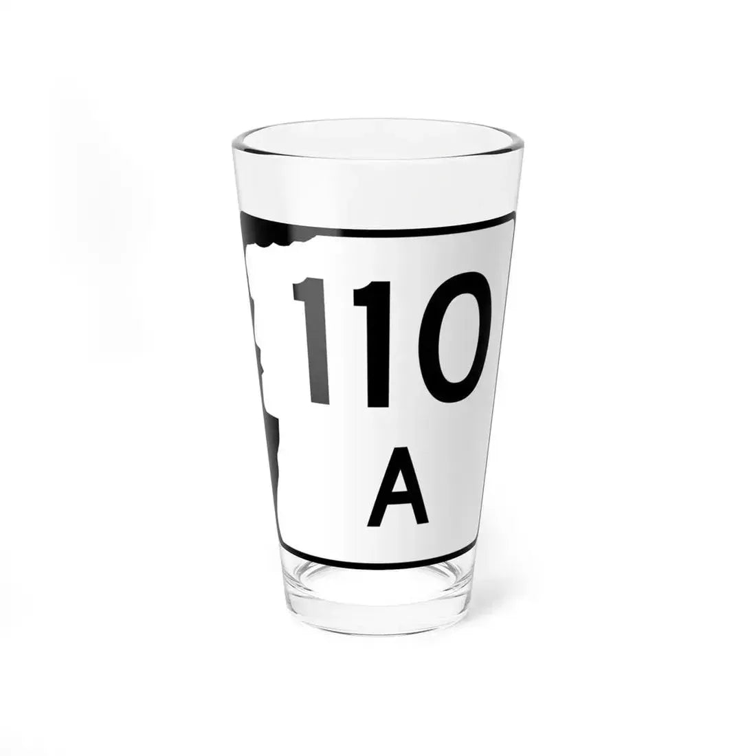 NH Route 110A (New Hampshire) (Road Sign) Pint Glass 16oz 16oz - Go Mug Yourself