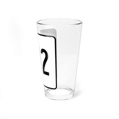NH Route 112 (New Hampshire) (Road Sign) Pint Glass 16oz - Go Mug Yourself