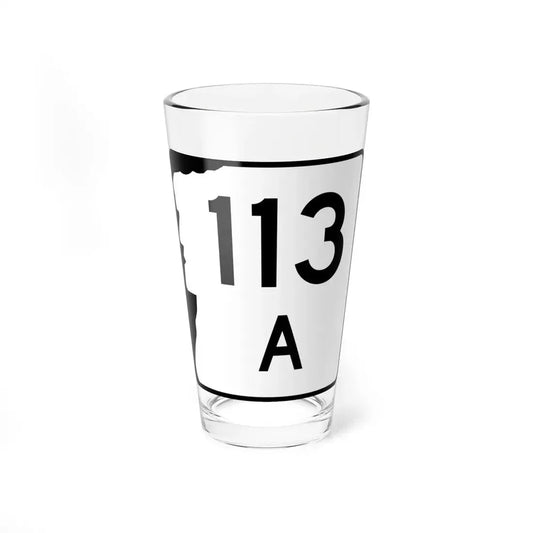 NH Route 113A (New Hampshire) (Road Sign) Pint Glss 16oz 16oz - Go Mug Yourself