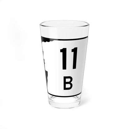 NH Route 11B (New Hampshire) (Road Sign) Pint Glass 16oz 16oz - Go Mug Yourself