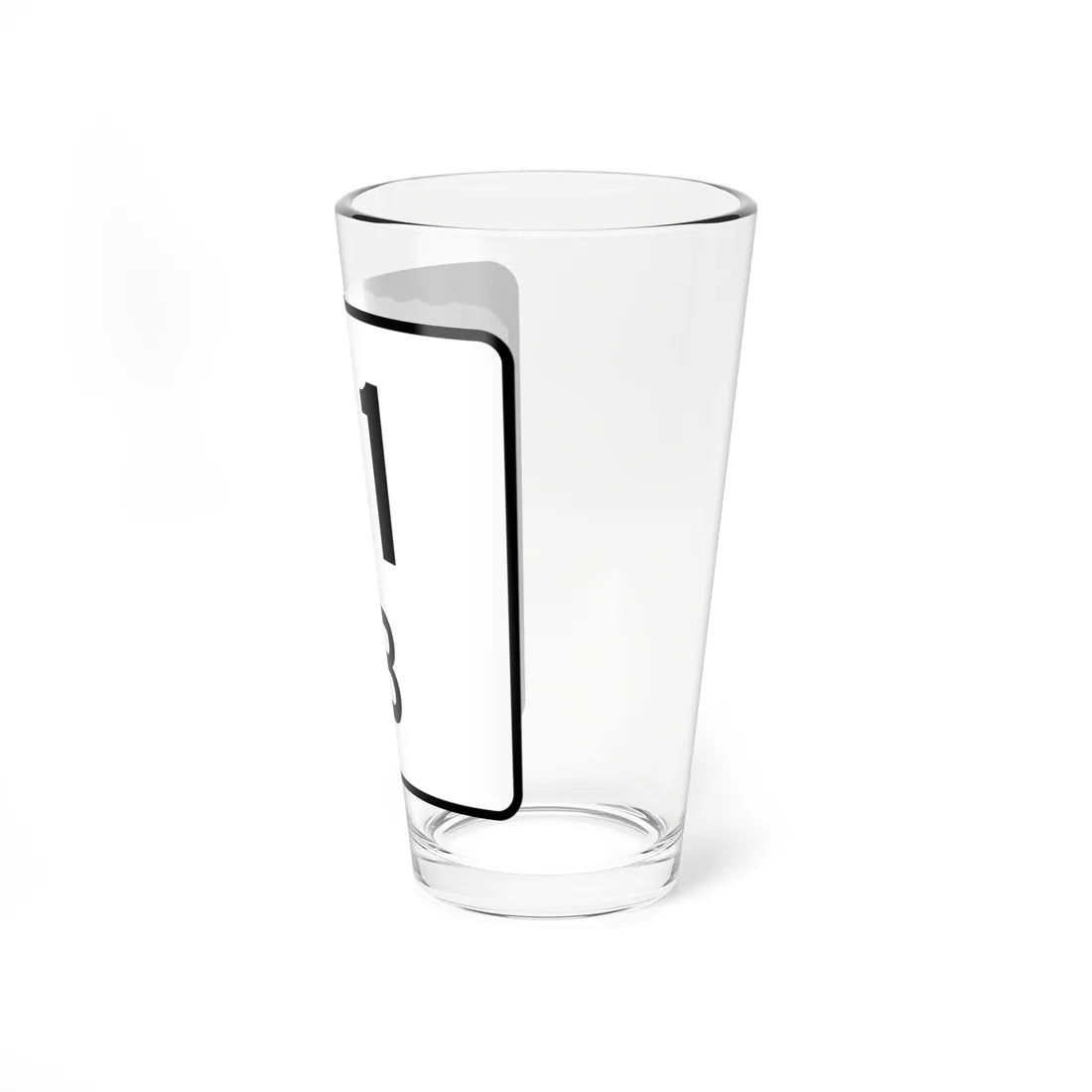 NH Route 11B (New Hampshire) (Road Sign) Pint Glass 16oz - Go Mug Yourself