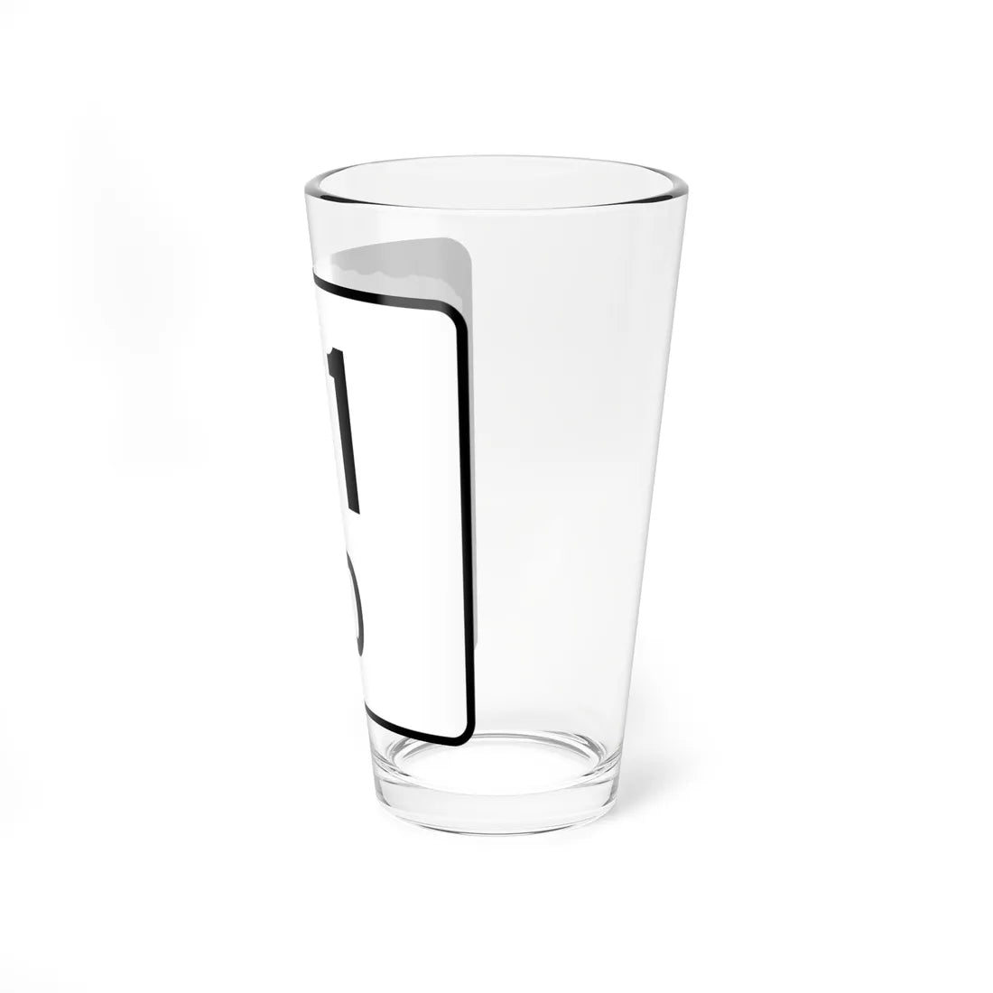 NH Route 11D (New Hampshire) (Road Sign) Pint Glass 16oz - Go Mug Yourself