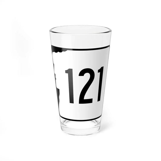 NH Route 121 (New Hampshire) (Road Sign) Pint Glass 16oz 16oz - Go Mug Yourself