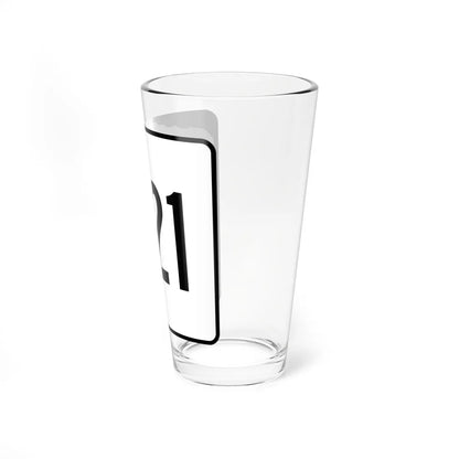 NH Route 121 (New Hampshire) (Road Sign) Pint Glss 16oz - Go Mug Yourself