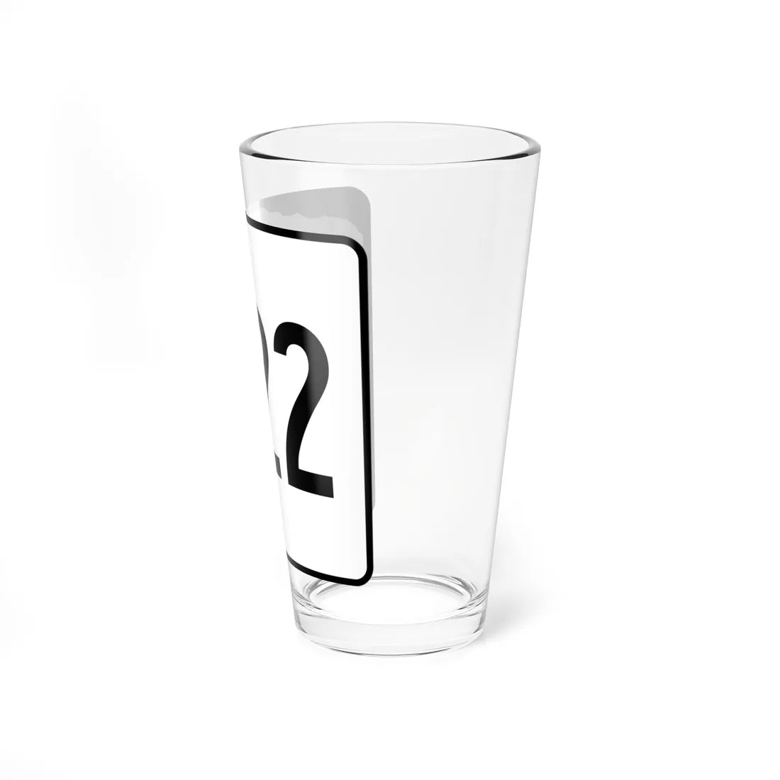 NH Route 122 (New Hampshire) (Road Sign) Pint Glss 16oz - Go Mug Yourself