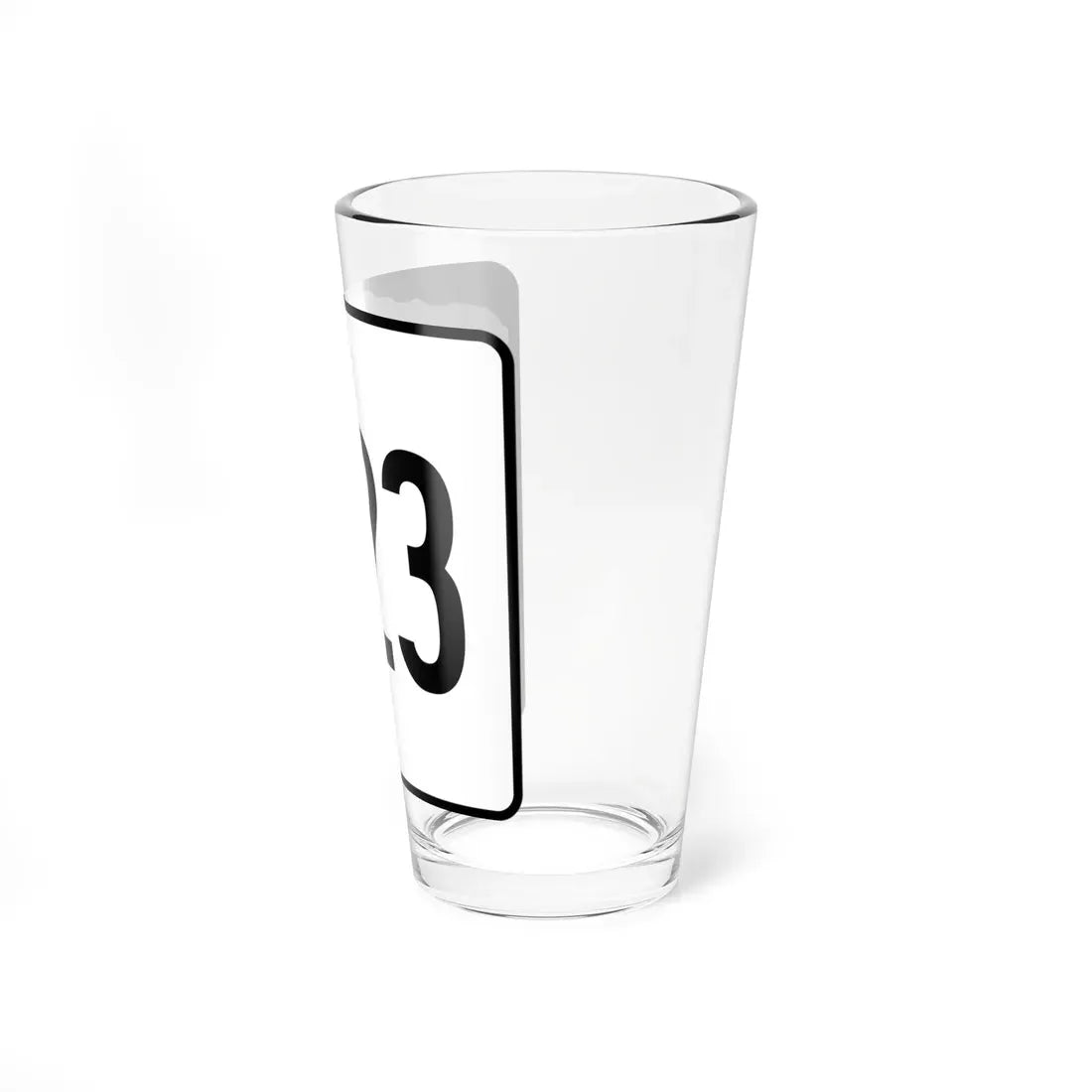 NH Route 123 (New Hampshire) (Road Sign) Pint Glass 16oz - Go Mug Yourself