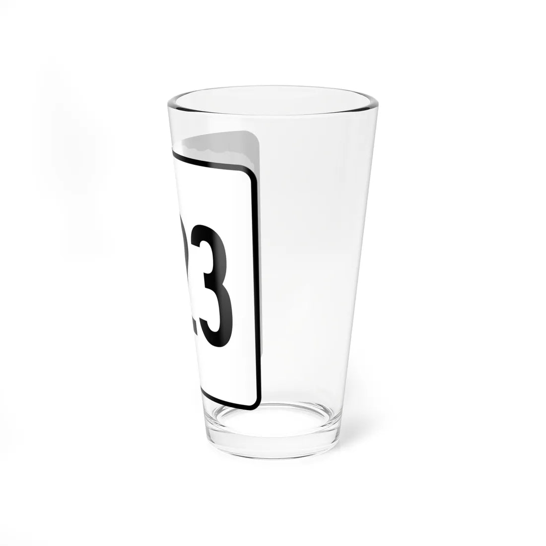 NH Route 123 (New Hampshire) (Road Sign) Pint Glss 16oz - Go Mug Yourself