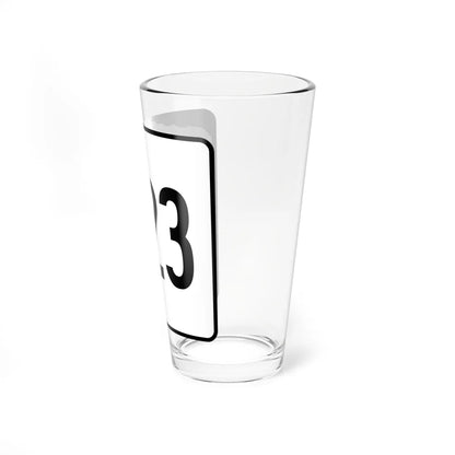 NH Route 123 (New Hampshire) (Road Sign) Pint Glss 16oz - Go Mug Yourself