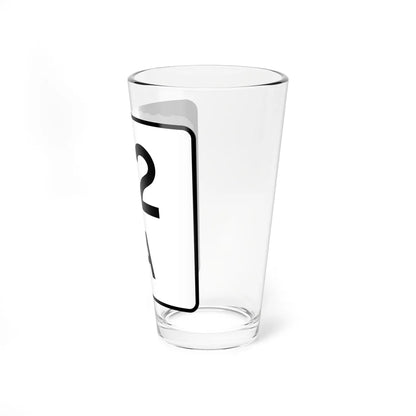 NH Route 12A (New Hampshire) (Road Sign) Pint Glass 16oz - Go Mug Yourself