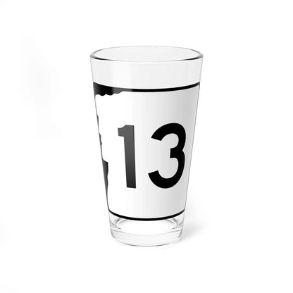 NH Route 13 (New Hampshire) (Road Sign) Pint Glass 16oz 16oz - Go Mug Yourself