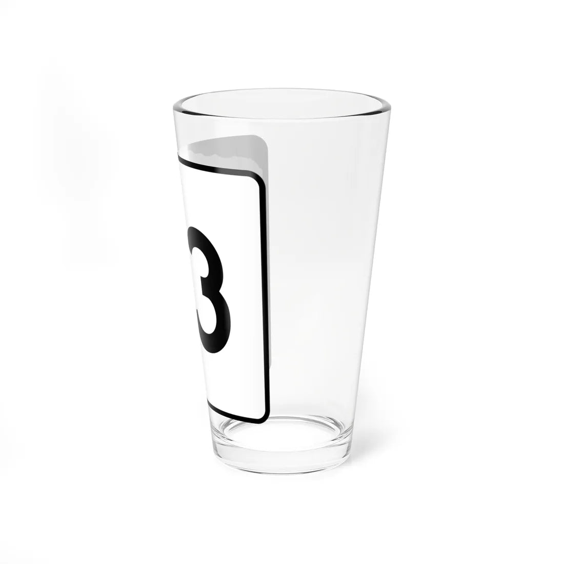 NH Route 13 (New Hampshire) (Road Sign) Pint Glass 16oz - Go Mug Yourself