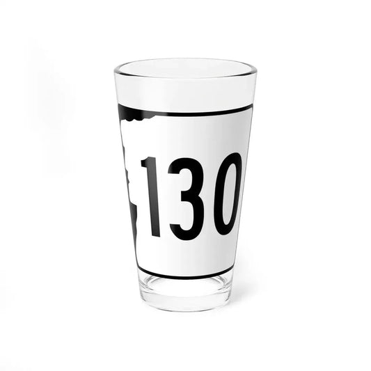 NH Route 130 (New Hampshire) (Road Sign) Pint Glass 16oz 16oz - Go Mug Yourself