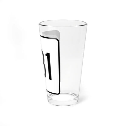NH Route 131 (New Hampshire) (Road Sign) Pint Glss 16oz - Go Mug Yourself
