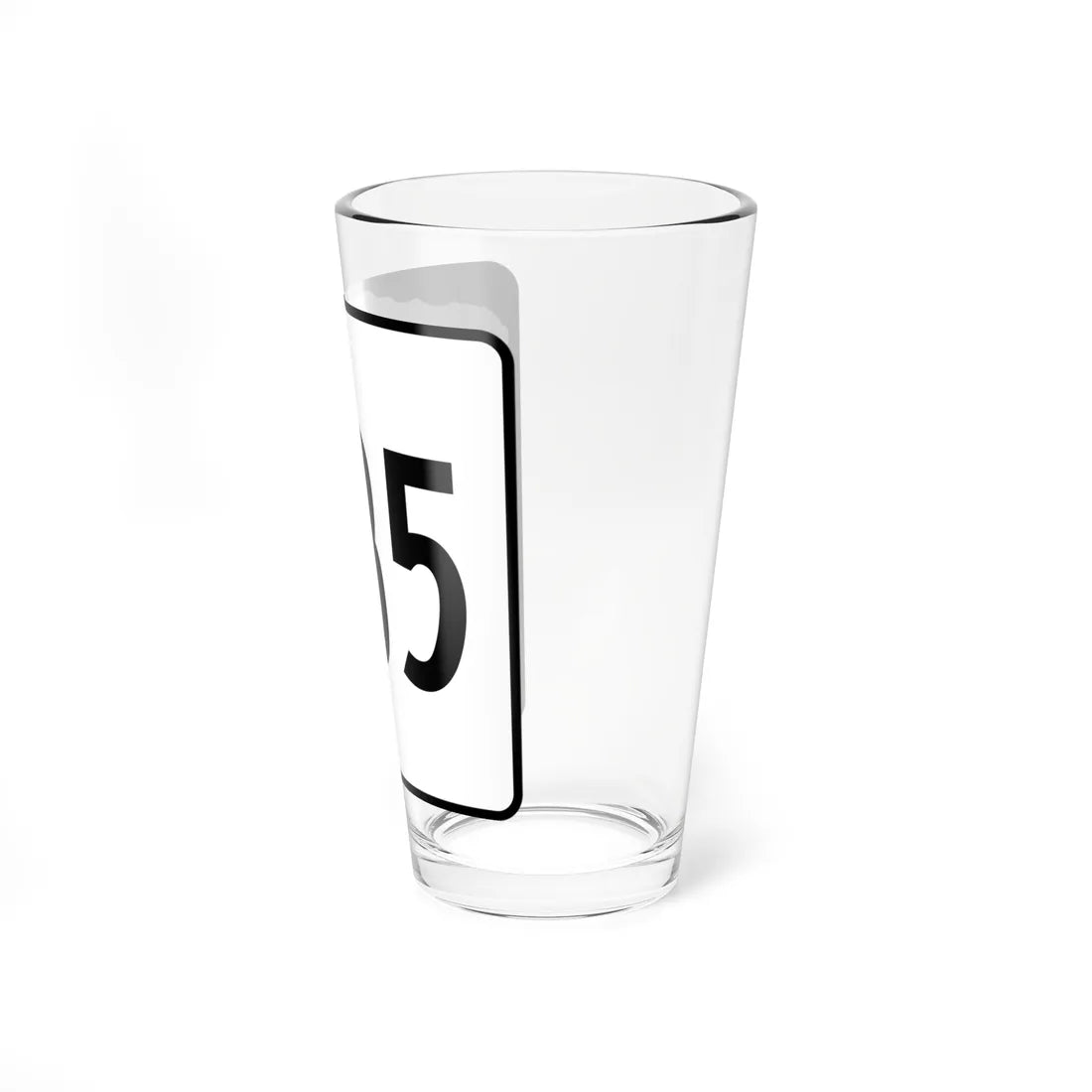 NH Route 135 (New Hampshire) (Road Sign) Pint Glss 16oz - Go Mug Yourself