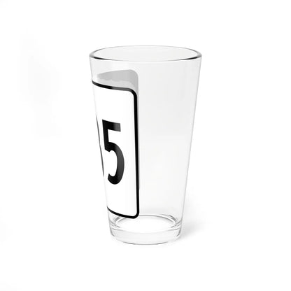 NH Route 135 (New Hampshire) (Road Sign) Pint Glss 16oz - Go Mug Yourself