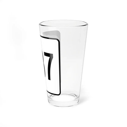 NH Route 137 (New Hampshire) (Road Sign) Pint Glass 16oz - Go Mug Yourself