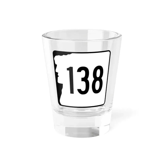 NH Route 138 (New Hampshire) (Road Sign) Shot Glass 1.5oz 1.5oz - Go Mug Yourself