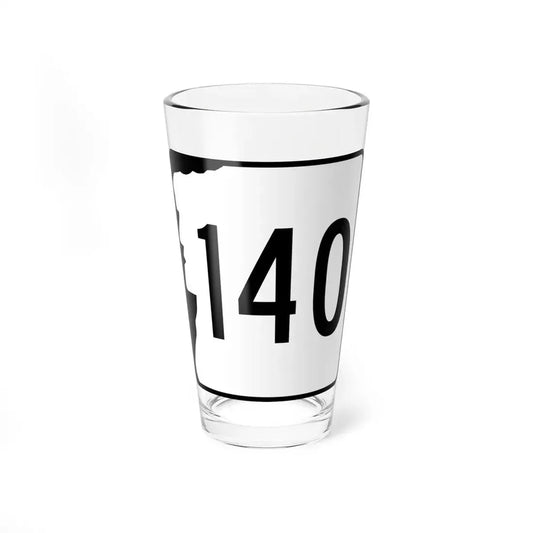 NH Route 140 (New Hampshire) (Road Sign) Pint Glss 16oz 16oz - Go Mug Yourself
