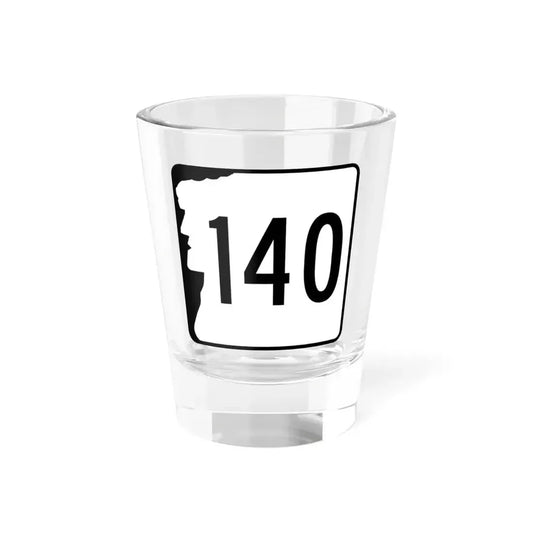 NH Route 140 (New Hampshire) (Road Sign) Shot Glass 1.5oz 1.5oz - Go Mug Yourself