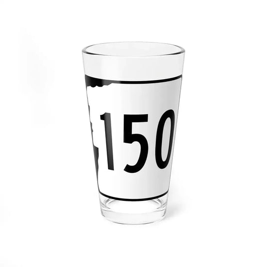 NH Route 150 (New Hampshire) (Road Sign) Pint Glass 16oz 16oz - Go Mug Yourself