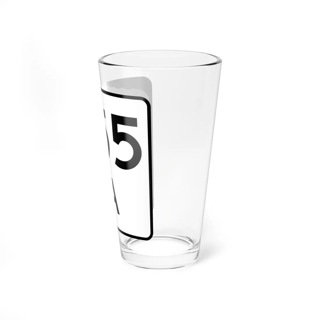 NH Route 155A (New Hampshire) (Road Sign) Pint Glass 16oz - Go Mug Yourself