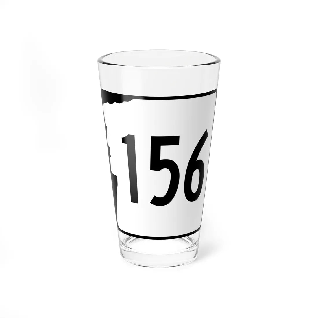 NH Route 156 (New Hampshire) (Road Sign) Pint Glass 16oz 16oz - Go Mug Yourself