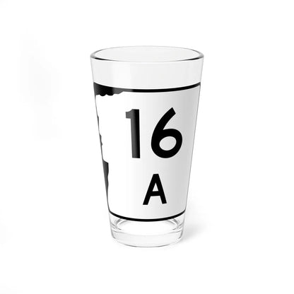NH Route 16A (New Hampshire) (Road Sign) Pint Glass 16oz 16oz - Go Mug Yourself