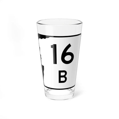 NH Route 16B (New Hampshire) (Road Sign) Pint Glass 16oz - Go Mug Yourself