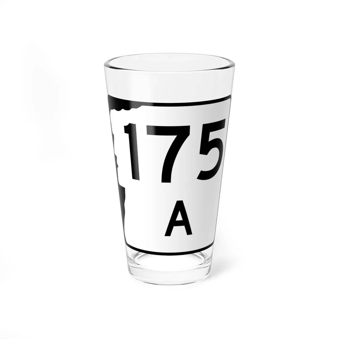 NH Route 175A (New Hampshire) (Road Sign) Pint Glass 16oz 16oz - Go Mug Yourself
