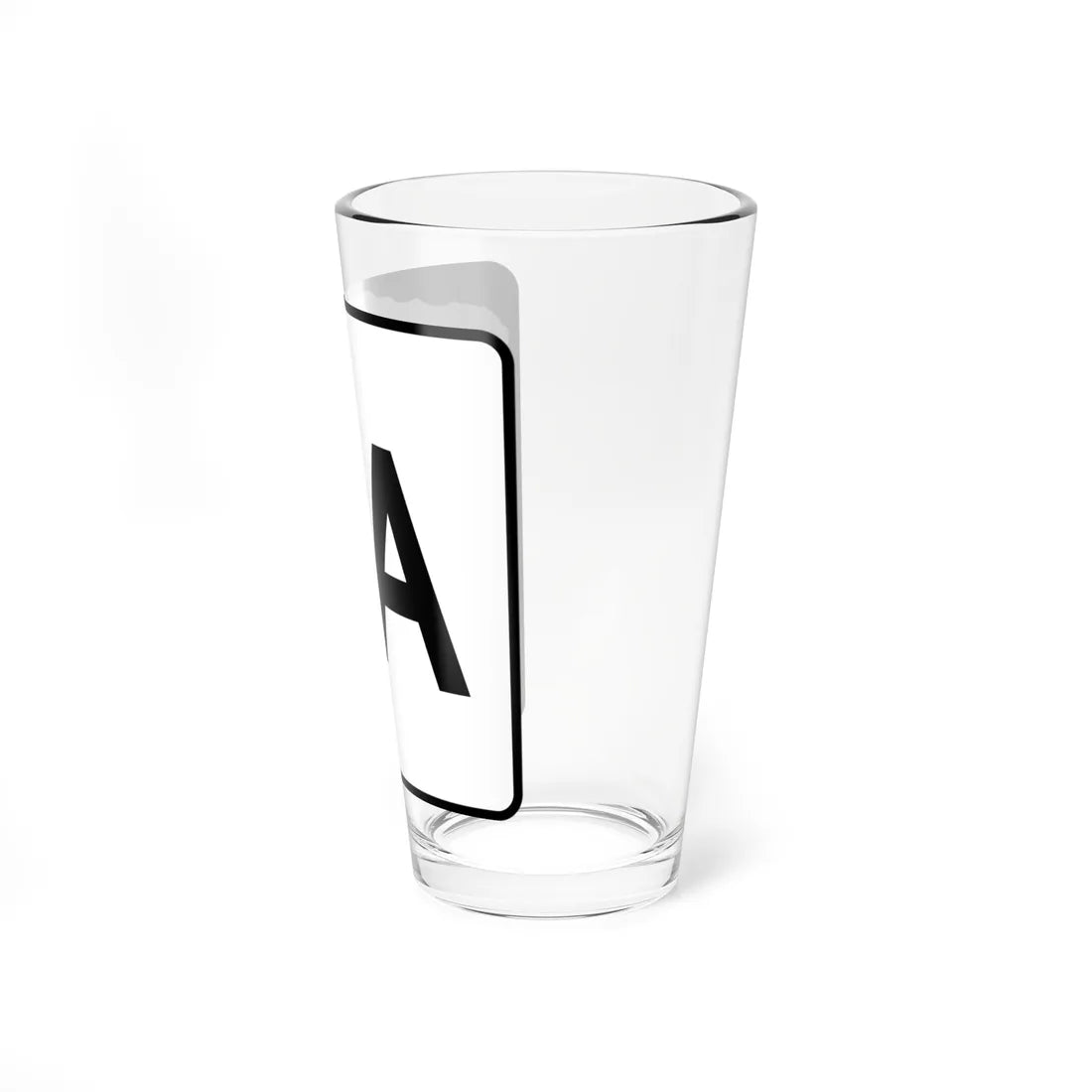 NH Route 1A (New Hampshire) (Road Sign) Pint Glass 16oz - Go Mug Yourself