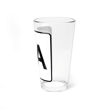 NH Route 1A (New Hampshire) (Road Sign) Pint Glass 16oz - Go Mug Yourself