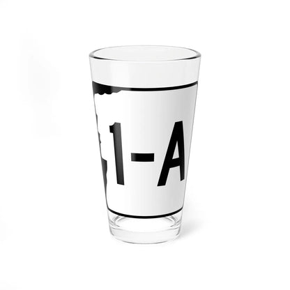 NH Route 1A variant (New Hampshire) (Road Sign) Pint Glass 16oz 16oz - Go Mug Yourself