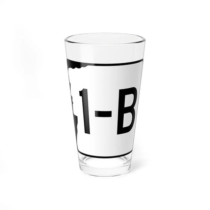 NH Route 1B variant (New Hampshire) (Road Sign) Pint Glass 16oz 16oz - Go Mug Yourself