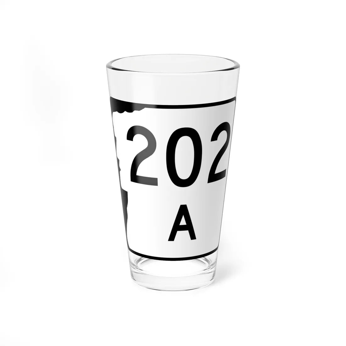 NH Route 202A (New Hampshire) (Road Sign) Pint Glass 16oz 16oz - Go Mug Yourself