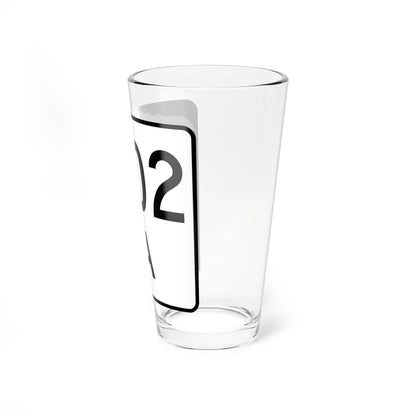 NH Route 202A (New Hampshire) (Road Sign) Pint Glass 16oz - Go Mug Yourself